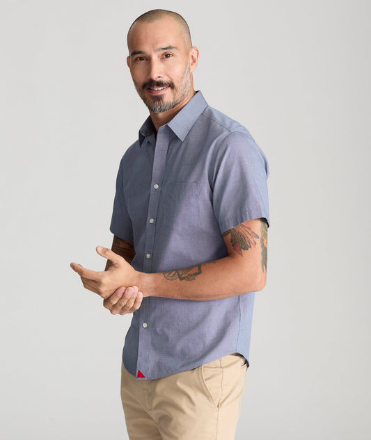 Wrinkle-Free Short-Sleeve Petrus Shirt